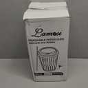 Lamosi 16 oz Disposable Coffee Cups with Lids, 50 Pack Insulated Hot Cups To Go Paper Coffee Cups with Lids and Straws, Corrugated Ripple Wall Cup for Hot Drink, Office, Coffee Bar (Black)