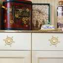 2PCS Unique Cabinet Handles, Funky Drawer Knobs Gold Knobs for Cabinets and Drawers Brushed Gold Drawer Knobs (Gold)