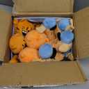 Dog Man Movie Plush in PDQ of 8 Plushies, Includes (4) Dog Man, (2) Petey, and (2) Little Petey - Officially Licensed by JAKKS Pacific