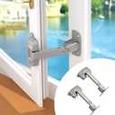 EUDEMON 2 Pack Updated Baby Window Safety Lock, Childproof Window Restrictor for UPVC, Adjustable Winodw Guard for Wooden, Metal Frames (Grey)