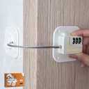 Refrigerator Lock Fridge Locks for Kids Keyless Child Safety Cabinet Locks for Cabinets Closets Drawers Window Electrical Appliances (1 Pack, White)