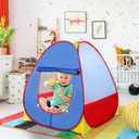 EocuSun Pop Up Playhouse, Ball Pit Kids Play Tent for Indoor & Outdoor, Foldable Play Tent for Kids Girls & Boys (Balls Not Included) (Multicolor), 35 x 34 x 38 inches