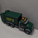 Kids Toys for 3 4 5 6 7 8 Years Old Boys, 15" Large Garbage Truck Toy, Friction Powered Garbage Recycling Truck with Lights and Sounds, 3 Trash Bins with Trash Cards, Birthday Gifts for Boys Girls, 6 x 10 x 4 inches
