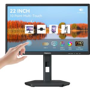 22 Inch USB-C Touchscreen Monitor Height/Pivot/Swivel/Tilt Adjustable VA