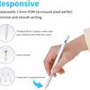 Stylus Pen for iPad 2025-2018 Faster Charge Apple Pencil with Tilt Sensitivity & Palm Rejection & Magnetic Compatible iPad 11/10/9/8/7/6, Pad Air 3/4/5, Pro 12.9"/11", Mini 6/5, M2/M4 White