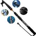 KOMCLUB Telescoping Boat Hooks for Docking 3 Stage Aluminum Push Poles Lightweight Floating Luminous Bead Design Non-Slip Rubber Handle Durable Boating Accessories Multi-Color Rust-Resistant Boat Gaff