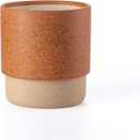 Self Watering Plant Pot: 6 Inch Ceramic Planter with Drainage Hole & Water Storage Plus - Flower Pot for Indoor & Outdoor Plants (Terracotta, Small)