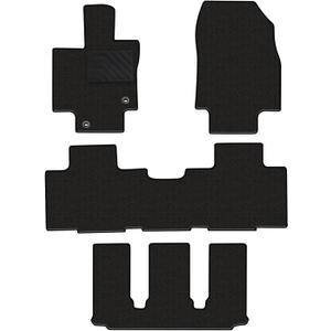 Carpet Floor Mats Fit for Toyota Highlander 2020-2025 7 Seat (Include Hybrid), Custom Fit All Weather Anti-Slip Waterproof Floor Liners - 4pc