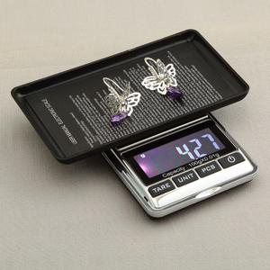 Portable Electronic Balance Gram Digital Pocket Jewelry & Kitchen Food Weighing 100g/0.01g Scale,Compact, Tare, Stainless Steel, Reloading,LCD Backlit Display