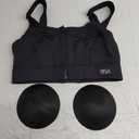 VFUS Adjustable High Impact Sports Bras for Women Zip Front Full Coverage and Lift Padded Compression Tops, Size M
