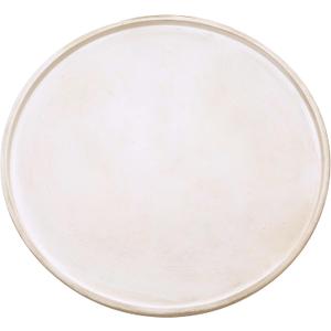 DN DECONATION White Wood Tray, Large Decorative Tray for Coffee Table, Ottoman, Decorative Round Trays, Accent Tray for Dining Room, Living Room, Farmhouse Decor (15", Washed White)