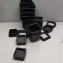 Bed Risers 10 inch Heavy Duty,Elevation in Heights 1,2,3,4,5,6,7,8,9,10 InchAdjustable Furniture Risers for Chair Table and Desk Legs Lifting (4 Pack,Black) (Square)