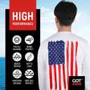 UPF 50+ Fishing T Shirts for Men Women Long Sleeve - UV Sun Protection (White, L)