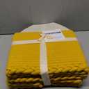 DAVIHOMI 3Pack Rectangular Woven Cotton Rope Basket for Storage, Gift Baskets for Handles, Cloth Storage Baskets for Organizing-13.5" x 11" x 9.5" home decor for Living Room, Bathroom-Yellow