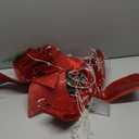 Christmas Tree Bow, 2 Pack 17'' x 24'' Tree Topper with 90 LED Lights, Battery Powered Red Bow Christmas Decorations with Pine Cone Bell for Indoor Home Window Wall Door Front Outdoor Xmas Decorations