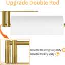 Paper Towel Holder Under Cabinet, 13Inch Self-Adhesive or Wall Paper Towel Holder for Kitchen, Bathroom, RV, Gold