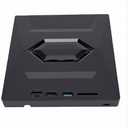 Wisoqu External Blu Drive, USB 3.0 Type C BD DVD CD Burner Player with Dual USB Cable and Multiple Expansion Ports, for OS X PC Laptop