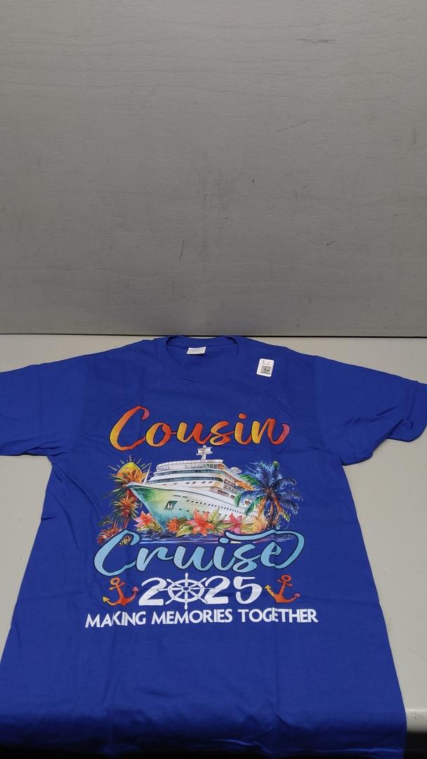 Cousins Cruise 2025 Cruising Cousins Vacation Trip Matching T-Shirt Blue Small