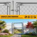 1-3/8" x 1-3/8" Chain Link Gate Latch Heavy Duty Stainless Steel Fence Gate Fork Latch Hardware with Padlock Hole 1pc 