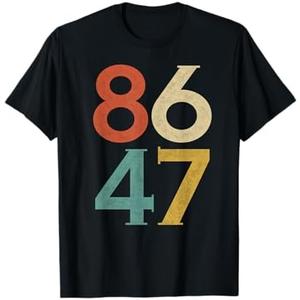 Classic Vintage 80s Style 86 47 Anti Trump T-Shirt 2XL