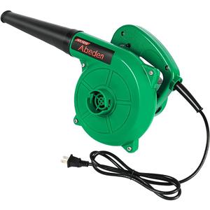 Corded Electric Leaf Blower,2 in 1 Small Handheld Lightweight Sweeper/Vacuum,110V 400W Portbale Blower for Leaf/Snow/Dust Blowing (Green)