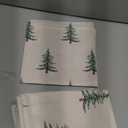 DFXSZ Christmas Pillow Covers 18x18 inch Set of 2 Christmas Tree Decorative White Throw Pillow Covers Winter Famliy Decoration for Home Couch TH-30B18 (Light Green White)