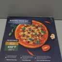 Pizza Pan - 14 Inch Nonstick Pizza Pan for Oven with Widen Handles for Cooking, Baking, and Grilling - Durable, Even Heating, Long-Lasting Kitchen Cookware (2, Golden)