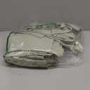 Sage Green Linen Curtains 96 Inches Long 2 Panels Set Pinch Pleat for Living Room Dining Light Filtering Semi Sheer Ceiling Track Curtains with Hooks Rings Pleated Drapes for Bedroom Window 8FT