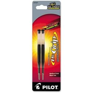 Refill for Dr. Grip Center of Gravity Pen, Medium, Black Ink, 2/Pack