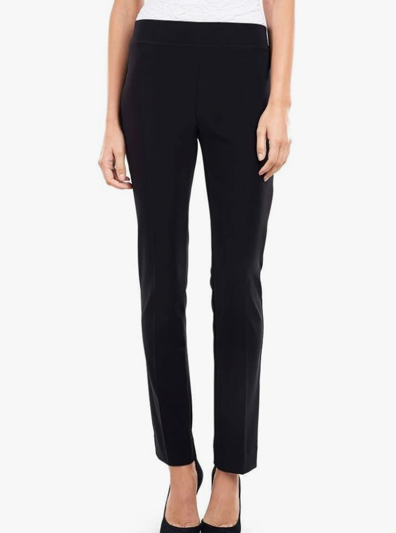 Bamans Dress Pants Women Work Business Pants Tummy Control Office Straight Leg Trousers High Waisted Ladies Slacks, Size 2 XL