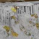 Berlune 36 Pcs Child Size 2026 Preschool Grad Caps Bulk Kindergarten Graduation Cap Grad Hats with Metal 2026 Tassel for Preschool (White)