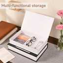 Decorative Storage Books for Home Decor, Set of 3 Stylish Boxes Enhance Your Coffee Table, Bookshelf or Mantel Decor, Photo Storage and as a Keepsake Box