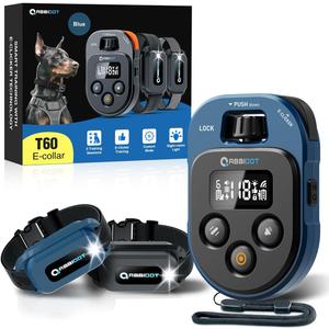 ABBIDOT Dog Training Collar with Remote, Model T60 Pro, Trainer’s Choice, 6 Modes, Custom Mode Included, 4100Ft Waterproof Adjustable Rechargeable E Collar, Fits 5-120lbs Small, Medium, Large Dogs