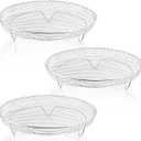 8 inch Air Fryer Racks, Air Fryer Universal Accessories, Baking Rack,Round Stackable Grill, Food-Grade Stainless Steel Kitchen Household, Fit all 4.2QT - 5.8QT air fryer,Oven - 3 Pack