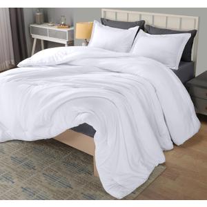 Utopia Bedding Queen Comforter Set White, Comforters Queen Size 3 Pieces Bedding Comforters Sets, Down Alternative Soft Bed Set, 1 Comforter (88 x 88 inches) 2 Pillow Shams (20 x 26 inches)