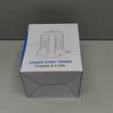 10ft Power Strip Tower Wireless Charger SUPERDANNY Surge Protector Extension Cord 10A 9-Outlet 4.5A 4 USB Electrical Charging Station Universal Socket for Laptop Phone White and Gray (Grey)