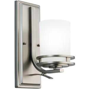 Kichler Hendrik 5.25" 1-Light Bathroom Vanity Light, Brushed Nickel, 5076NI