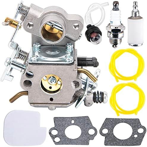 PP4218A Carburetor, PP4218AV Carburetor Repalcement for Poulan Pro PP4218AVX PR4218 PP4018 PP3314 PP3816 P3416 Chainsaw Car-buretor, Replaces Craftsman 358.350990 Chainsaw C1M-W26C 358351901 545040701