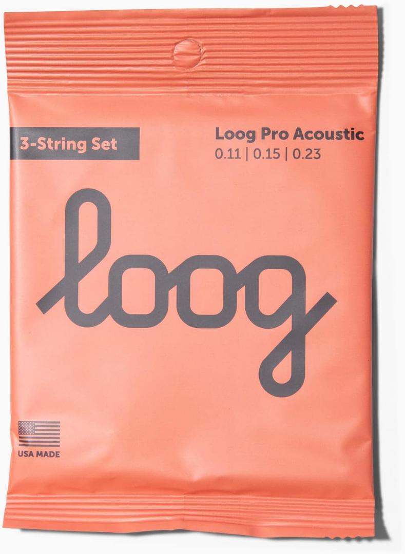 Loog Guitar Strings (Silver, Pro Acoustic Guitar)