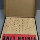 Large 21 Inches Horse Race Board Game, Horse Racing Games with Cards and Dice & 11 Luxury Metal Foals, Thickened Wood Chessboard, Classic Wooden Table Top Board Games for Adults and Family