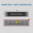 Return Air Grille HVAC Vent Cover for 30 x 6 Inch Duct Opening