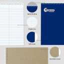 Rosmonde Steno Pads Spiral 6x9 12 Pack, Gregg Ruled Steno Pad, Assorted Colors, 80 Sheets (160 Pages) Long Lasting, Bulk B2B Value Pack, Bulk Steno Notebooks Top Spiral Steno Book for Office & Home