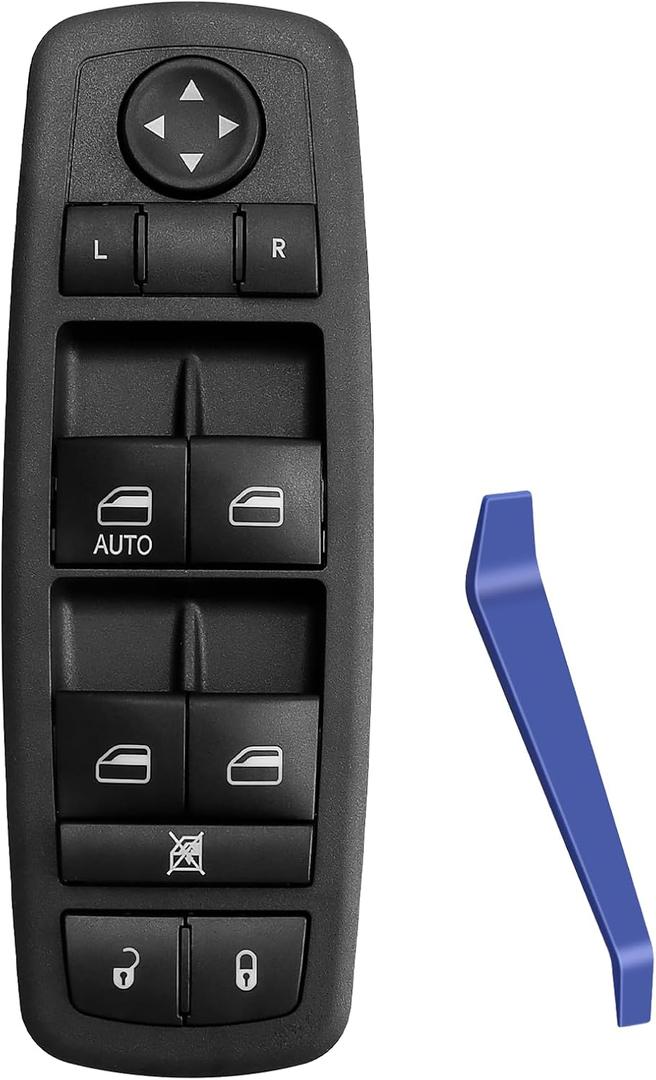 Master Power Window Switch Driver Side 14 Pins + 6 Pins Compatible with 2017 2018 2019 Dodge Journey, Front Left Window Control Switch OEM 68307001AA