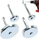 PVC Pipe Reamer, 4Pcs PVC Fitting Saver Tool for Removing SCH 40 from Hub, 1-1/2 In, 2 In, 3 In, 4 In Head, Bit Socket Saver Set for PVC Plumbing, Fits 1/2" Variable Speed Power Drill