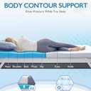 SINWEEK 2 Inch Twin XL Cooling Memory Foam Mattress Topper for Pressure Relief, Bed Mattress Pad with Cooling Soft Cover and Corner Straps, CertiPUR-US Certified