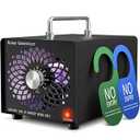 2025 Latest Ozone Generator, High Capacity Ozone Machine Odor Removal Up to 6000 Sq.Ft, for Car/Home/Smoke/Pet Odor, Black