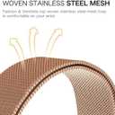 KOREDA for Samsung Galaxy Watch 7 6 5 4 FE 40mm 44mm/Galaxy Watch 5 Pro 45mm/Watch 6 4 Classic 42mm 46mm 43mm 47mm Bands, 20mm Stainless Steel Metal Band (2 Pack Rose Gold)