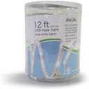 Brite Star 12 Ft LED Round Rope Light Pure White - Connectable for Indoor and Outdoor Decor - Perfect for Christmas Decorations, Bedroom, Party, Patio, Deck Lighting - Waterproof Outdoor Lighting