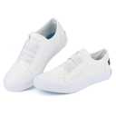 JENN ARDOR Women's Stylish Slip On Sneakers No Laces Elastic Low Top Canvas Sneakers Trendy Flats Comfortable Casual Walking Shoes (Size 9)