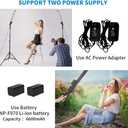 LED Video Light Battery Powered Photography Light Portable Handheld Wand,Dimmable 2800-5500K Photo Studio Light Kit with NP-970 Li-ion Battery and Stand for Portrait, YouTube,Outdoor Video
